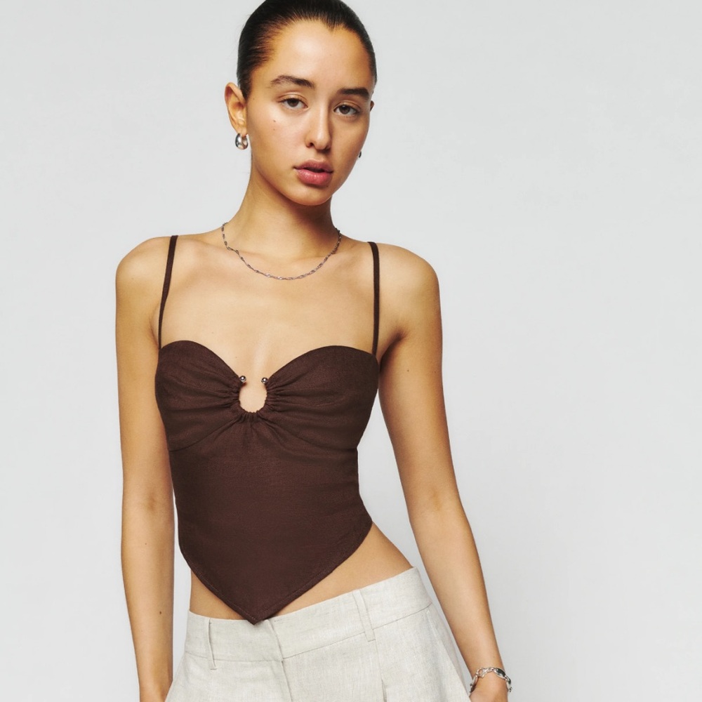 Reformation - Sansa Linen Top